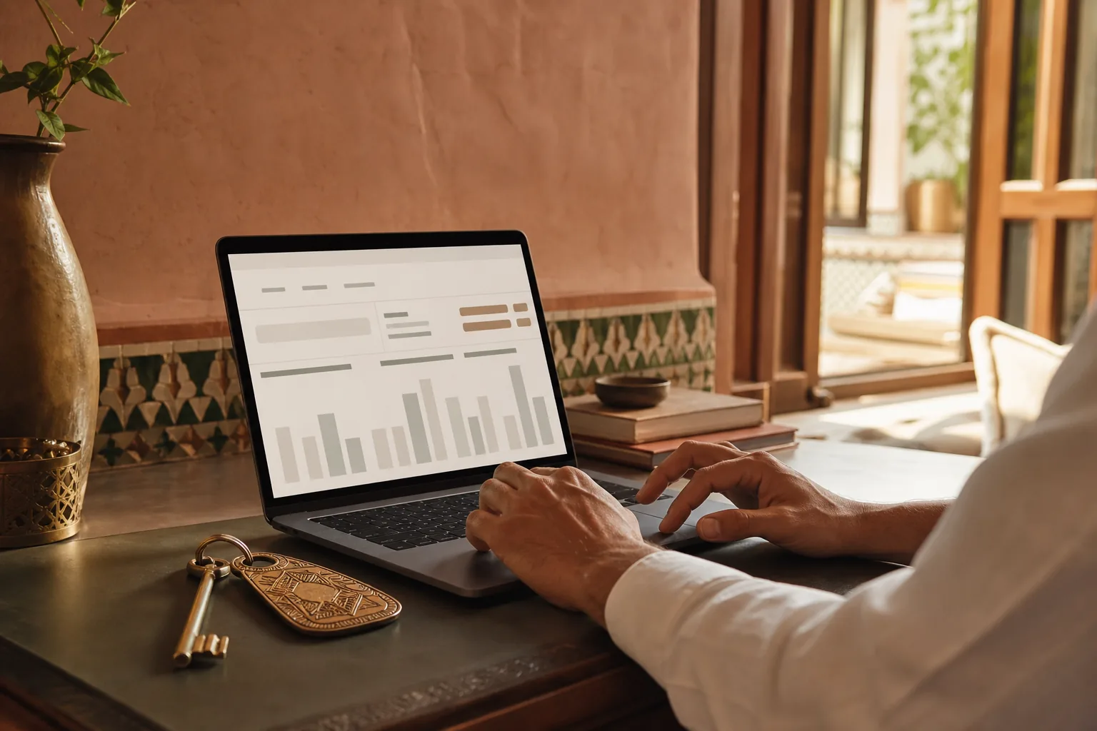 Tableau de revenue management pour un riad à Marrakech